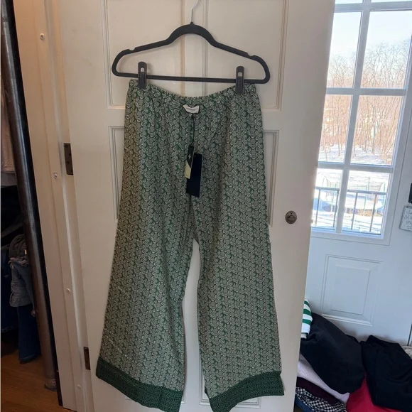 Tuckernuck Green Patterned Wide Leg Pants - Picture 5 of 5